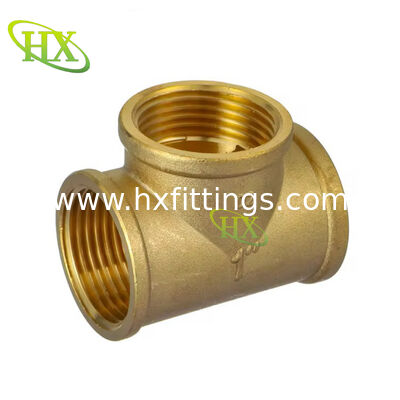 Brass pipe tee 1/2-2" inch for water pipe fittings