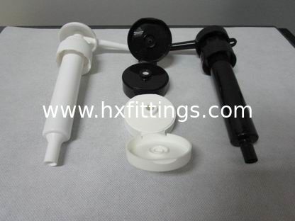 20/410 plastikowy PP przezroczysty, przejrzysty kolor, zamknięcie z żebrami, klapy z przedramieniem, pokrywy, klapy śrubkowe dla butelek z dezynfektorem dostawca