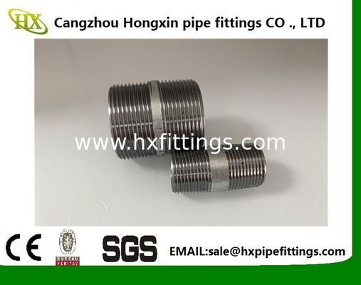 Carbon steel hydraulic long nipples BSP NPT male thread galvanized steel  fittings male pipe nipple